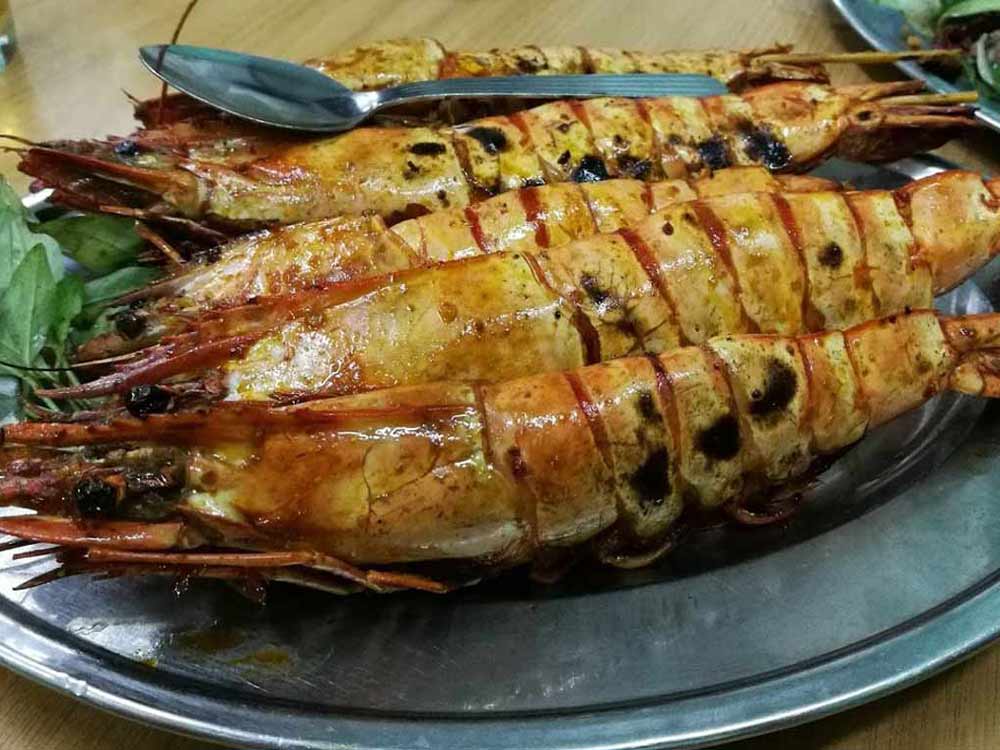  Restoran Thao An Vietnam 越南村海鲜饭店, Sekinchan. : BBQ Prawn